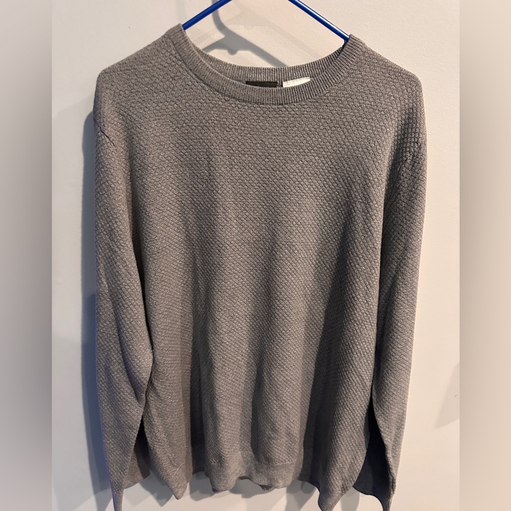Royal Class Size XLarge Men's Gray Long Sleeve Sweater